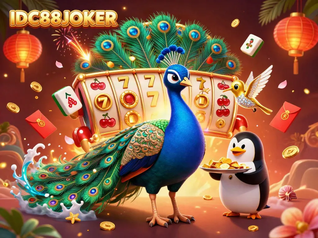 Experience the excitement of IDC88JOKER with vibrant characters and dynamic casino elements.