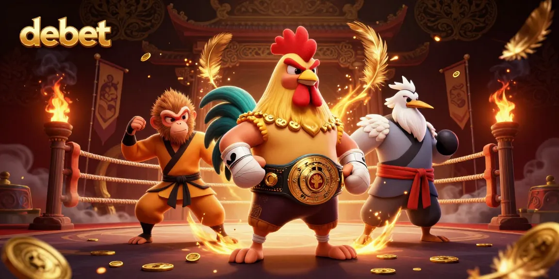 Bet on debet in an ultra-detailed 3D illustration of colorful characters battling in a vibrant arena.
