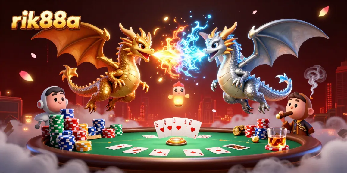 Engage with exciting gambling at rik88a featuring dynamic dragons in a vibrant casino scene.