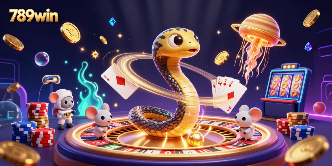 Engage with thrilling games at 789win, where astronauts bet on a cosmic roulette wheel in an ultra-detailed 3D casino scene.