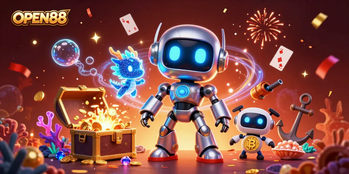 OPEN88 casino experience with vibrant characters and dynamic gaming elements.