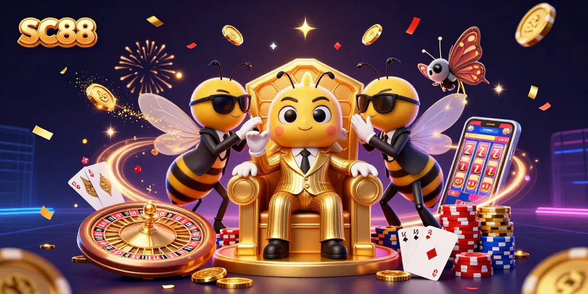 Experience the exciting SC88 casino world with dynamic characters and vibrant gaming elements.