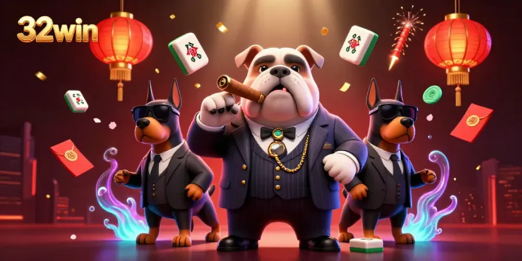 Experience the thrill of 32win with this vibrant casino scene featuring cartoon characters and rich, immersive elements.