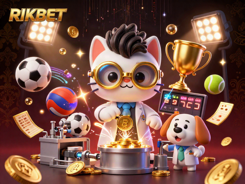 Experience thrilling gameplay at RIKBET with a vibrant scene of dynamic sports betting elements.