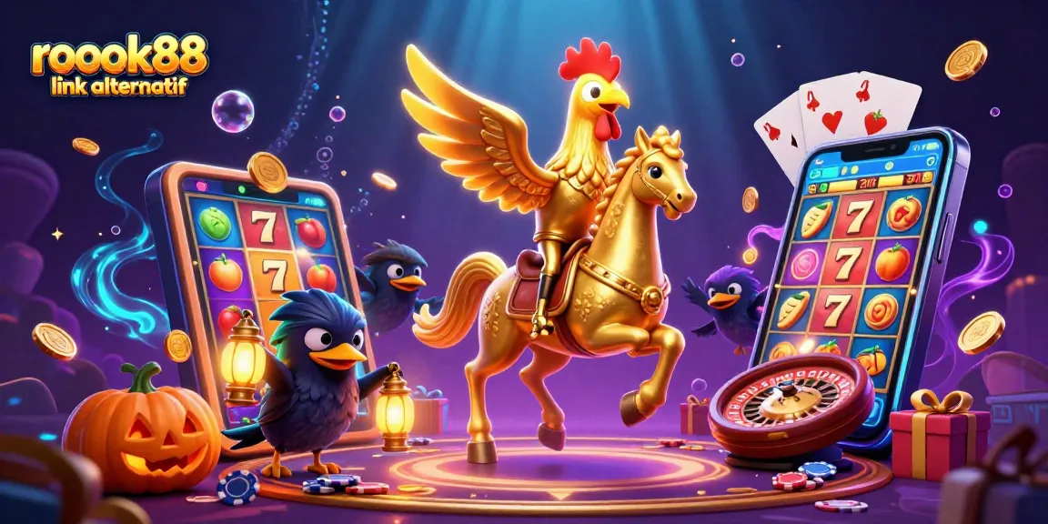 Experience thrills with rokok88 link alternatif featuring vibrant slot machines and colorful casino elements.