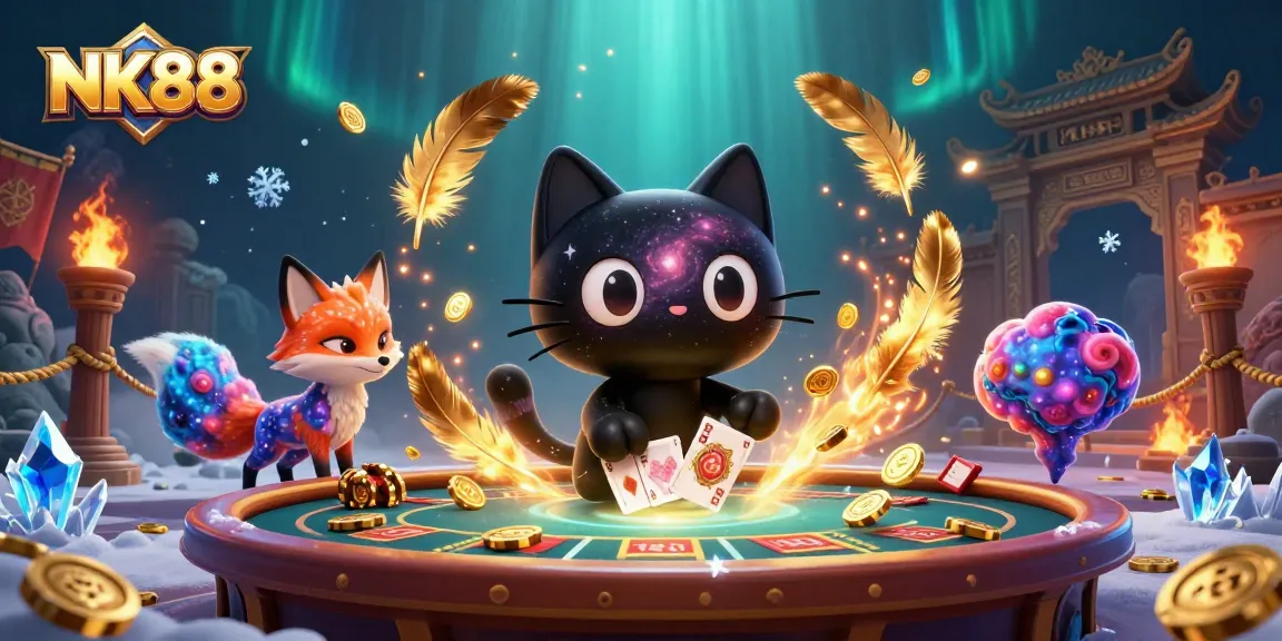 Experience thrilling gameplay at NK88's dynamic casino with interactive cosmic elements.
