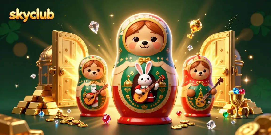 Experience winning strategies at skyclub with vibrant 3D illustrations of casino gaming fun.