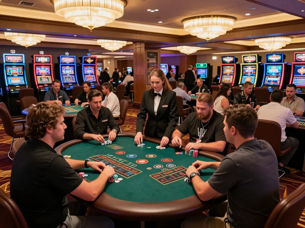 Experience thrilling gameplay at 789WIN with active blackjack and roulette tables, capturing the excitement of winning.