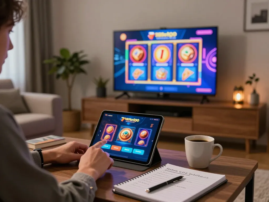 Engaging with the 789betgo online casino app on a tablet, showcasing an immersive gaming experience