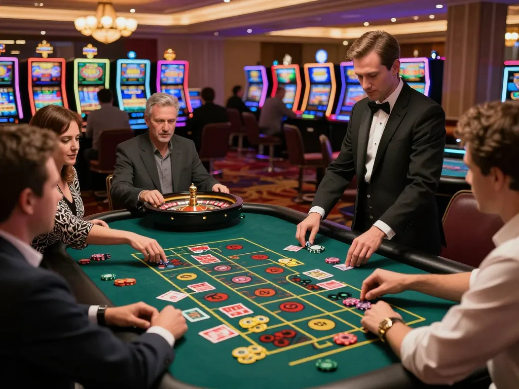 Players engaging in a thrilling roulette game at RR88 casino, showcasing vibrant bets and excitement.