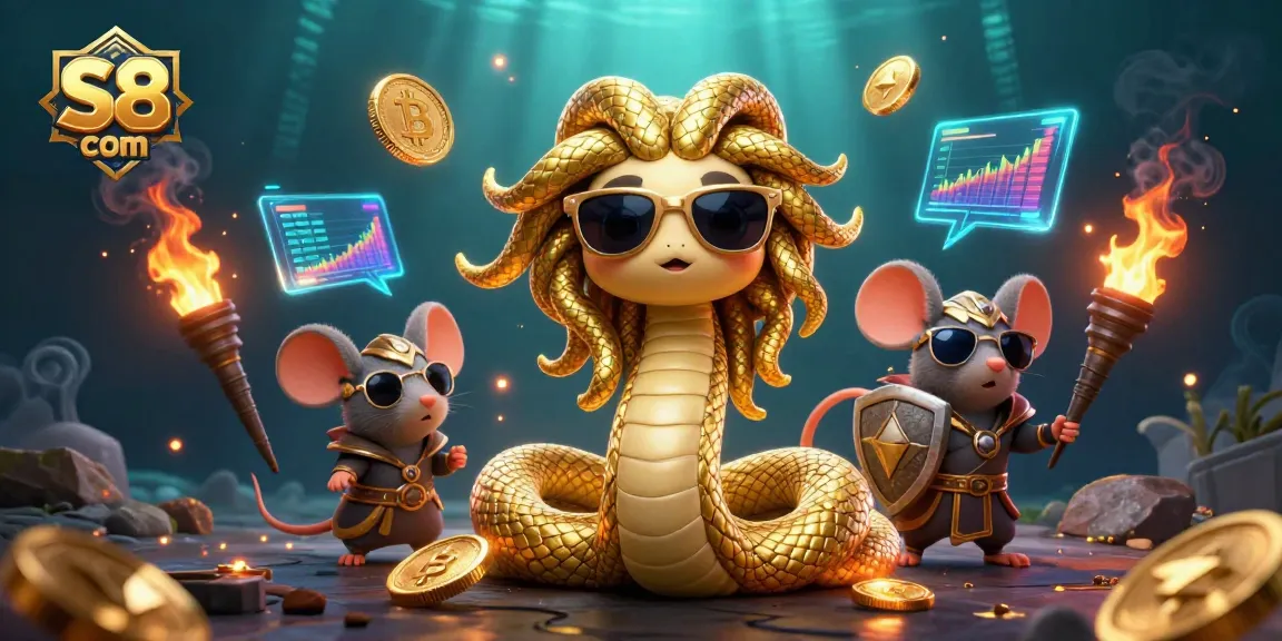 Engage with exciting gameplay on S8 COM, where golden Medusa and a warrior mouse bring you thrilling casino fun.