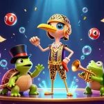 Engage with k88win1's vibrant casino scene featuring lively characters and dynamic gaming elements.