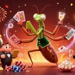 MPOID brings lively gaming with a giant mantis card sharp, ladybug pit boss, and vibrant slot elements.