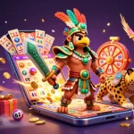 Rồng Bạch Kim enhances lottery winning strategies with engaging visuals of vibrant game elements and characters.