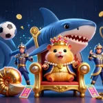 Experience thrilling WALA88 đá gà action with our vibrant illustration featuring a golden hamster king and seahorse guards.