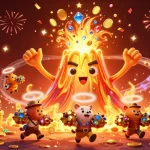 Engage with TG88's thrilling treasure eruption featuring a triumphant volcano and fleeing explorers!