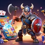 Experience thrilling gameplay at ALO8 with the Viking wolf warrior and dynamic casino elements.