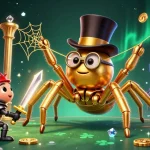 Engage with rakhoitv’s dynamic online gaming experience featuring a golden tarantula and beetle knight.